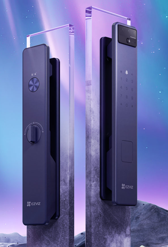 萤石-时尚系列-Y3000极光人脸视频锁3D刷脸开门